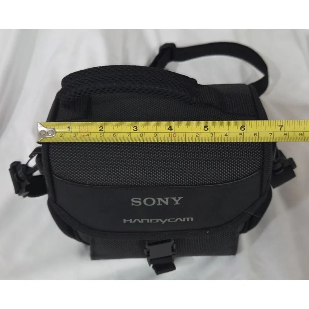 Sony HandyCam Camcorder Padded Carrying Soft Case Camera Bag Black with strap